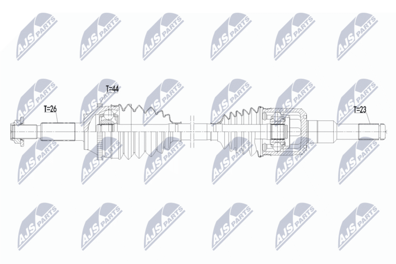 NTY NPW-FR-224 Drive Shaft