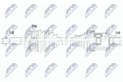 Drive Shaft NTY NPW-FR-226
