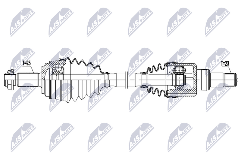 NTY NPW-FR-227 Drive Shaft