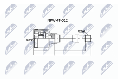 Joint Kit, drive shaft NTY NPW-FT-012