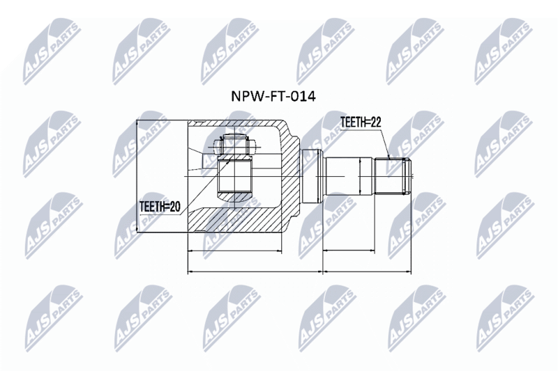 NTY NPW-FT-014 Joint Kit, drive shaft