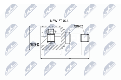 Joint Kit, drive shaft NTY NPW-FT-014