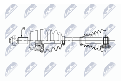 Drive Shaft NTY NPW-FT-035