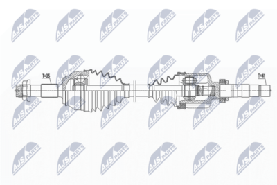 Drive Shaft NTY NPW-FT-039