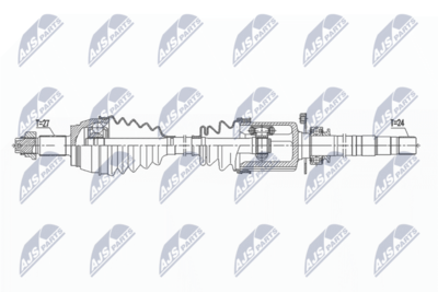Drive Shaft NTY NPW-FT-041