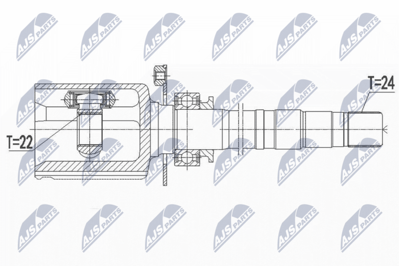 NTY NPW-FT-042 Joint Kit, drive shaft