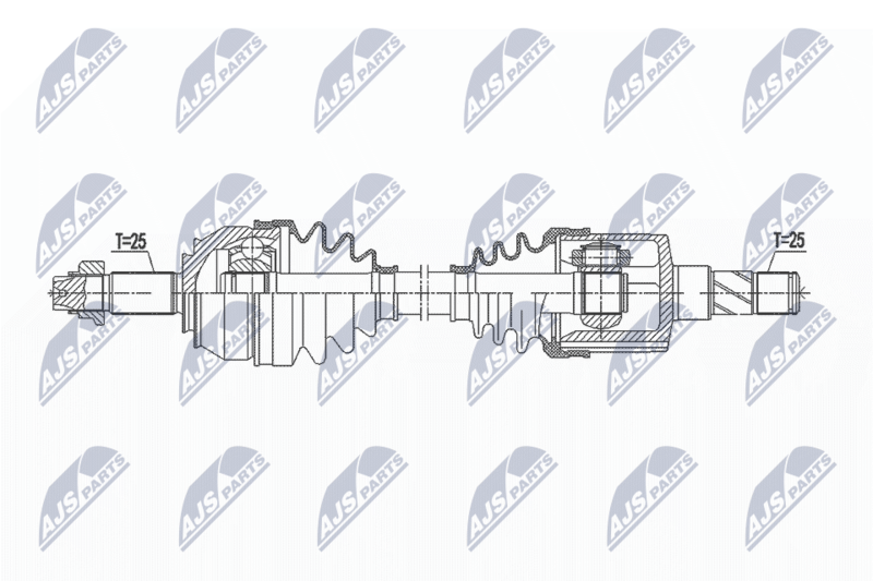 NTY NPW-FT-043 Drive Shaft