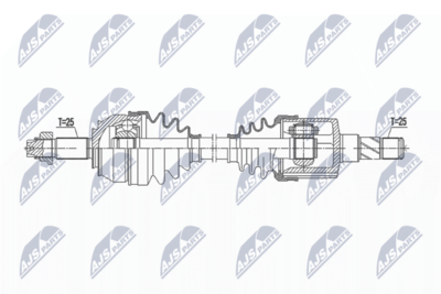 Drive Shaft NTY NPW-FT-043