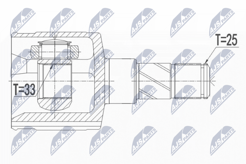 NTY NPW-FT-044 Joint Kit, drive shaft