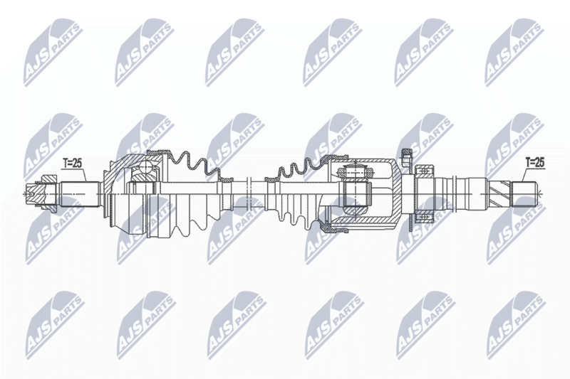 NTY NPW-FT-045 Drive Shaft