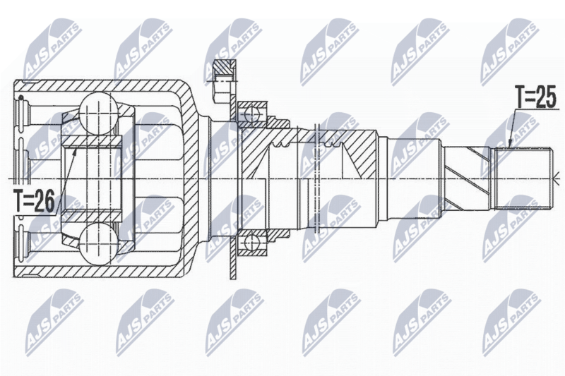 NTY NPW-FT-052 Joint Kit, drive shaft