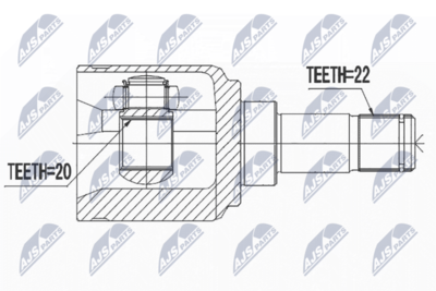 Joint Kit, drive shaft NTY NPW-FT-061