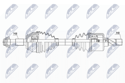 Drive Shaft NTY NPW-FT-065