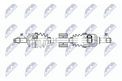 Drive Shaft NTY NPW-FT-071