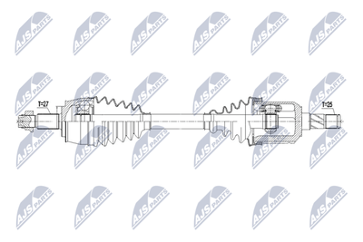 Drive Shaft NTY NPW-FT-085