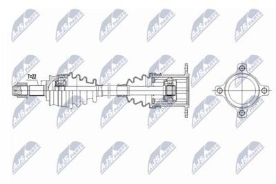 Drive Shaft NTY NPW-FT-092