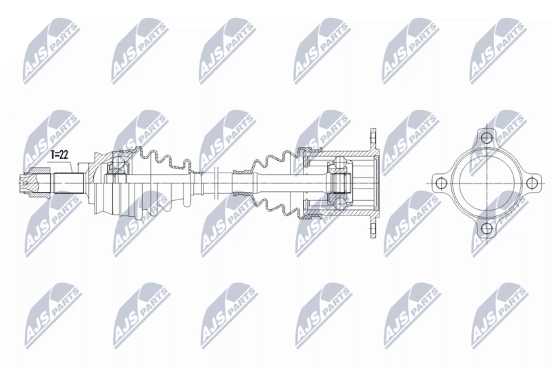 NTY NPW-FT-093 Drive Shaft