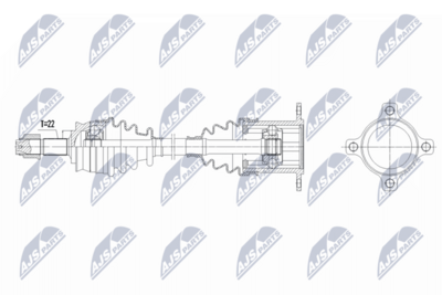 Drive Shaft NTY NPW-FT-093
