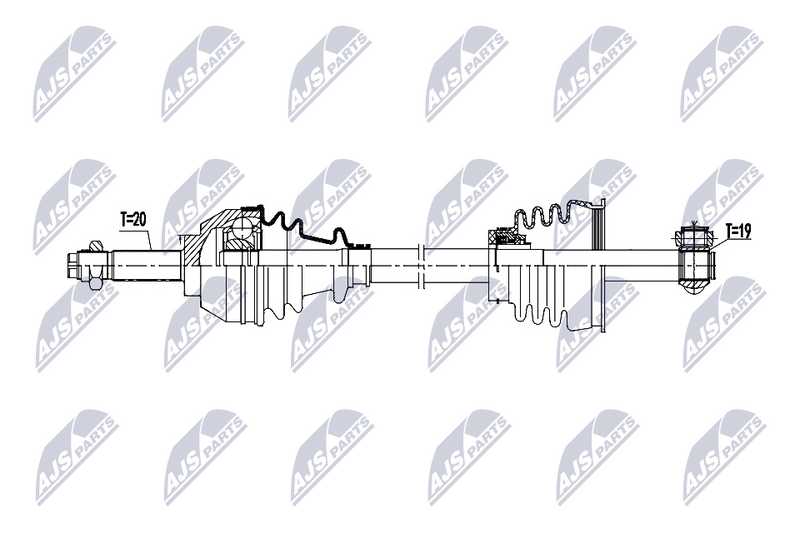NTY NPW-FT-107 Drive Shaft