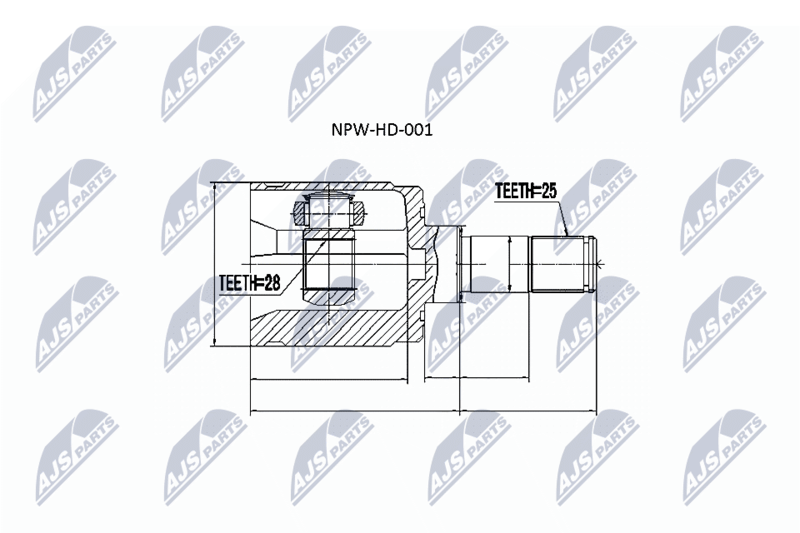 NTY NPW-HD-001 Joint Kit, drive shaft