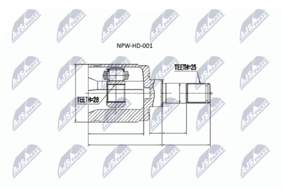 Joint Kit, drive shaft NTY NPW-HD-001