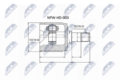 Joint Kit, drive shaft NTY NPW-HD-003