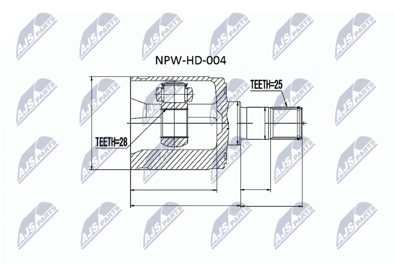 NTY NPW-HD-004 Joint Kit, drive shaft