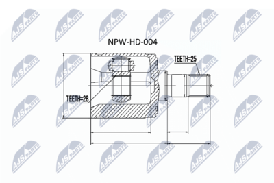 Joint Kit, drive shaft NTY NPW-HD-004