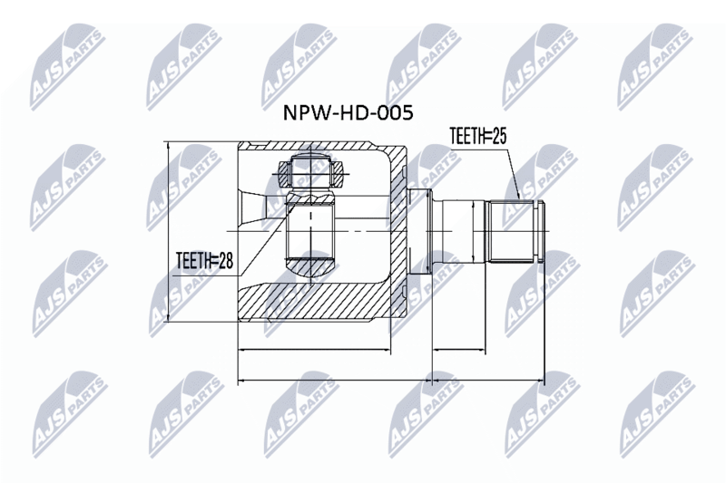 NTY NPW-HD-005 Joint Kit, drive shaft