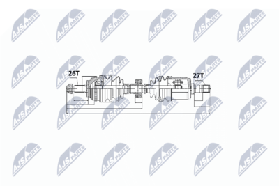 Drive Shaft NTY NPW-HD-025
