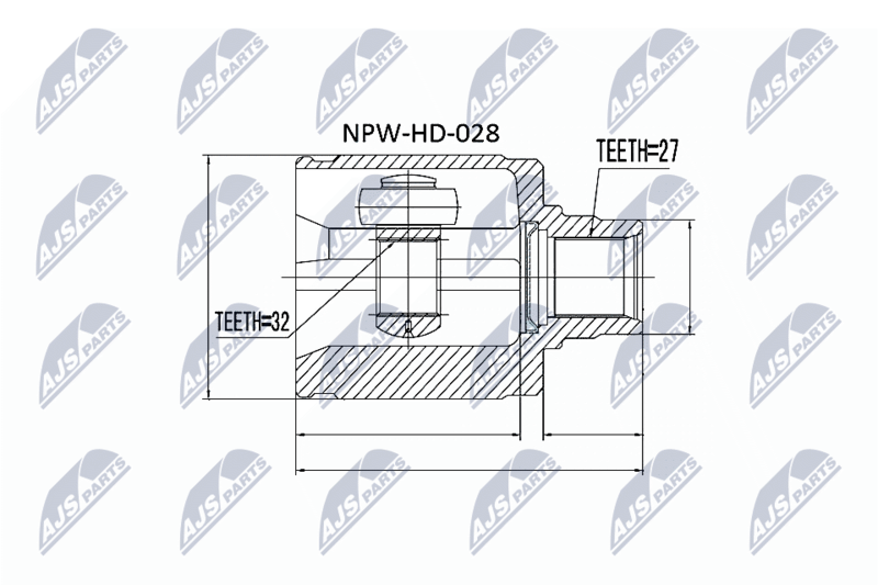 NTY NPW-HD-028 Joint Kit, drive shaft