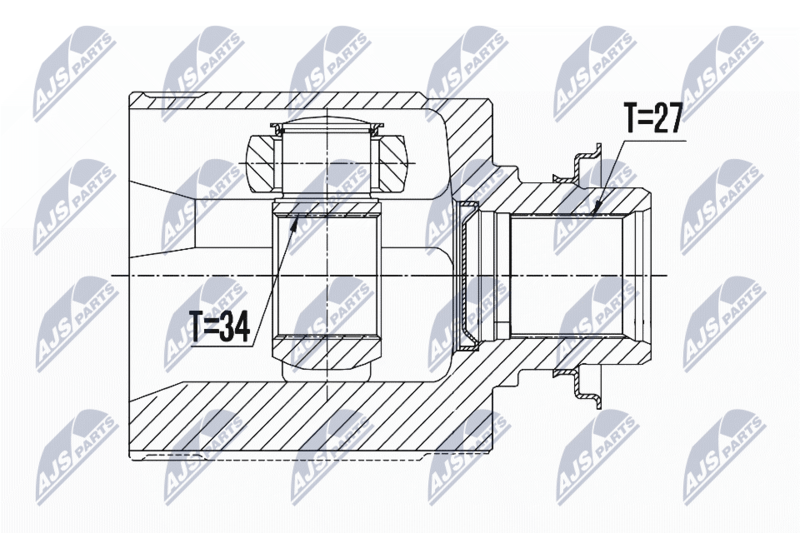 NTY NPW-HD-030 Joint Kit, drive shaft