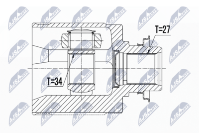 Joint Kit, drive shaft NTY NPW-HD-030