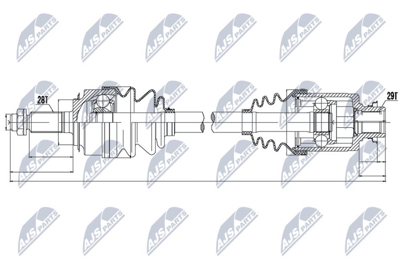NTY NPW-HD-042 Drive Shaft