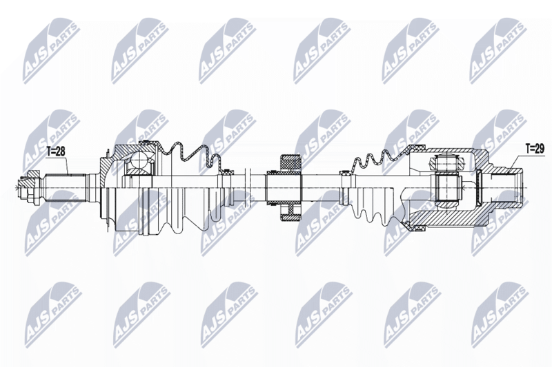 NTY NPW-HD-044 Drive Shaft
