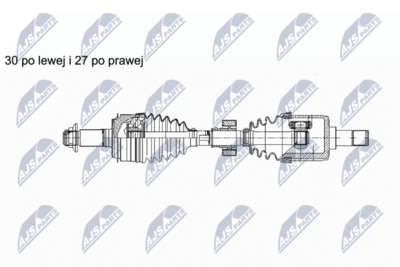 Drive Shaft NTY NPW-HD-056