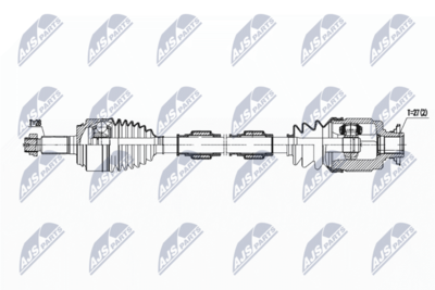 Drive Shaft NTY NPW-HD-075