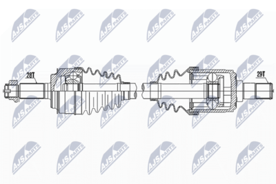 Drive Shaft NTY NPW-HD-081