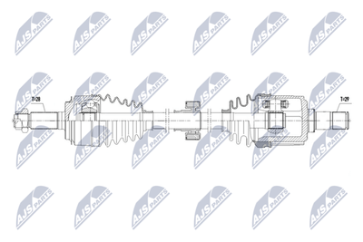Drive Shaft NTY NPW-HD-104