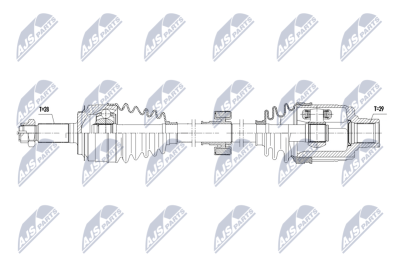 NTY NPW-HD-106 Drive Shaft