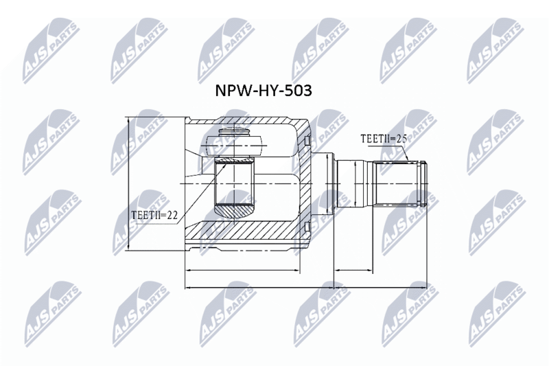 NTY NPW-HY-503 Joint Kit, drive shaft