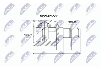 Joint Kit, drive shaft NTY NPW-HY-506