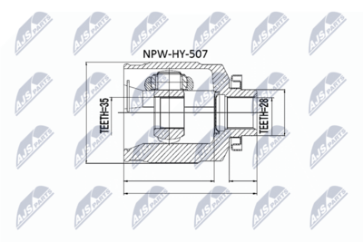 Joint Kit, drive shaft NTY NPW-HY-507