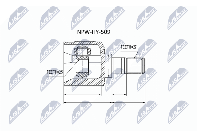 NTY NPW-HY-509 Joint Kit, drive shaft