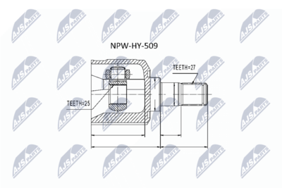 Joint Kit, drive shaft NTY NPW-HY-509
