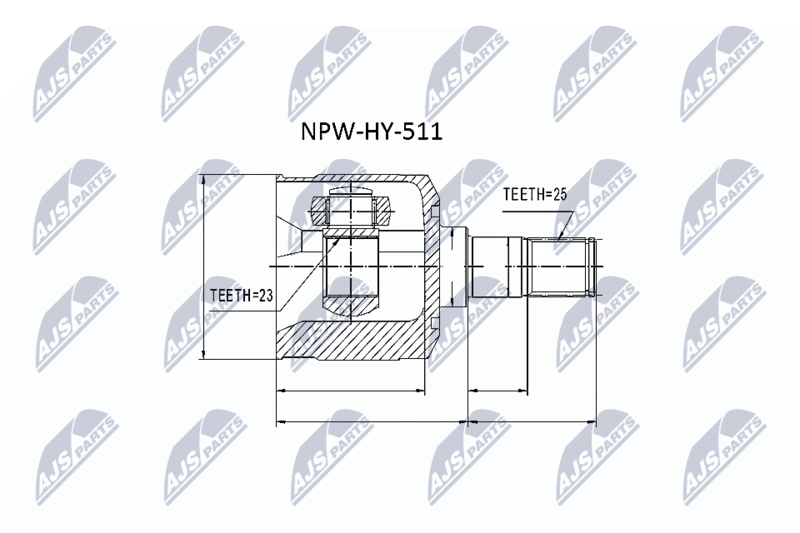 NTY NPW-HY-511 Joint Kit, drive shaft