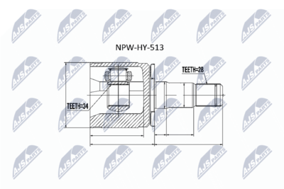 Joint Kit, drive shaft NTY NPW-HY-513