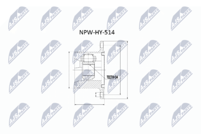 Joint Kit, drive shaft NTY NPW-HY-514