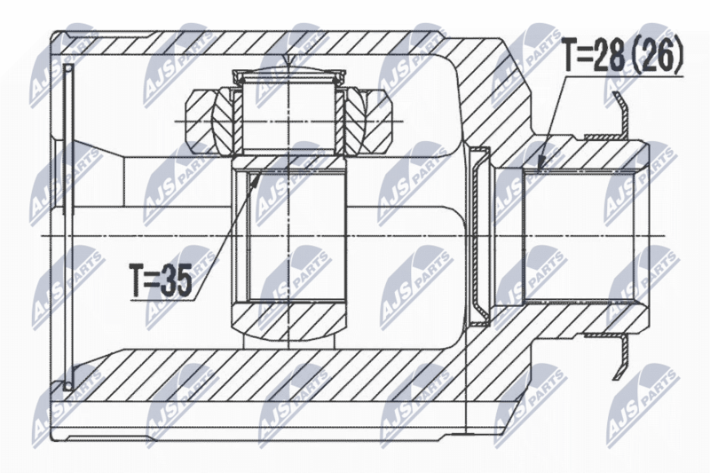 NTY NPW-HY-524 Joint Kit, drive shaft