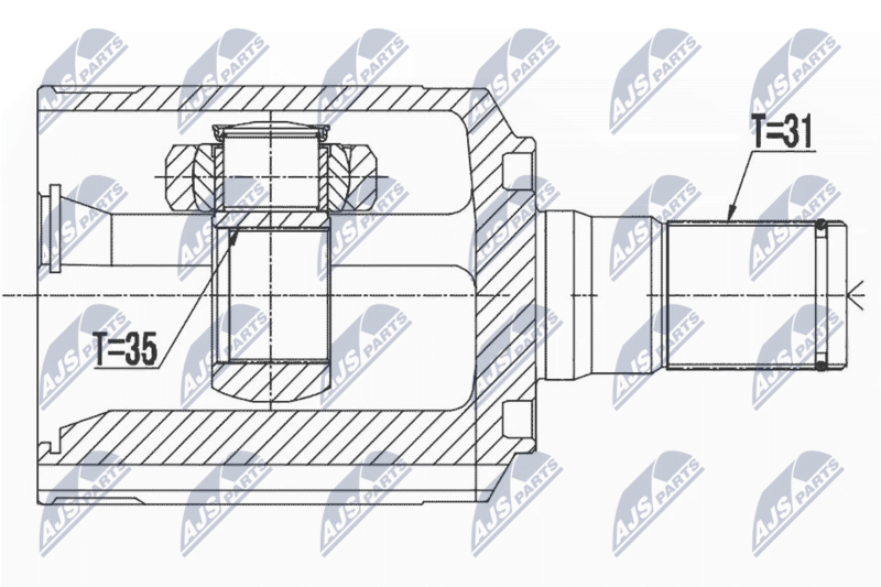 NTY NPW-HY-525 Joint Kit, drive shaft